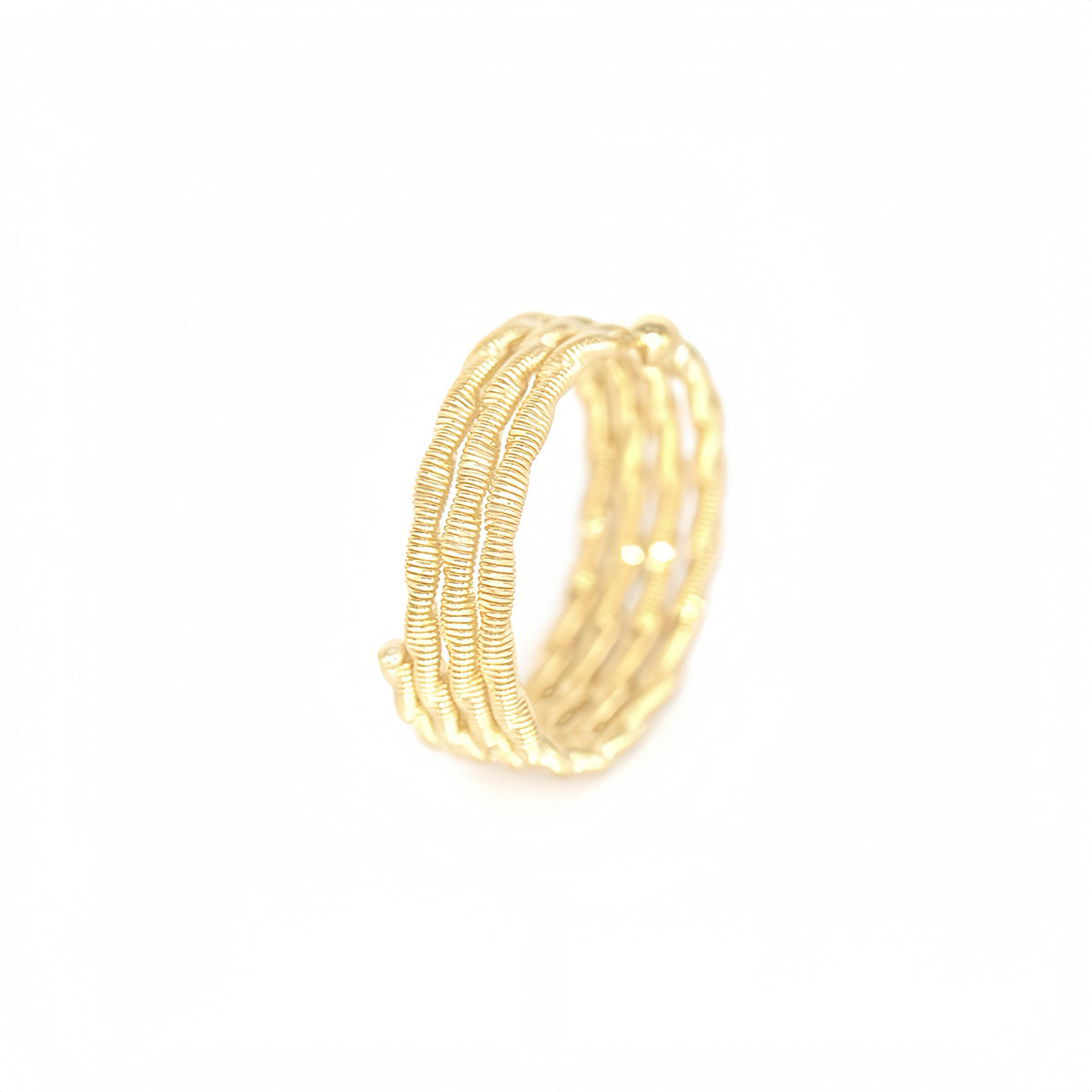 Tripple Wire-wrapped 18k Gold Ring (Item No. DG141CR)