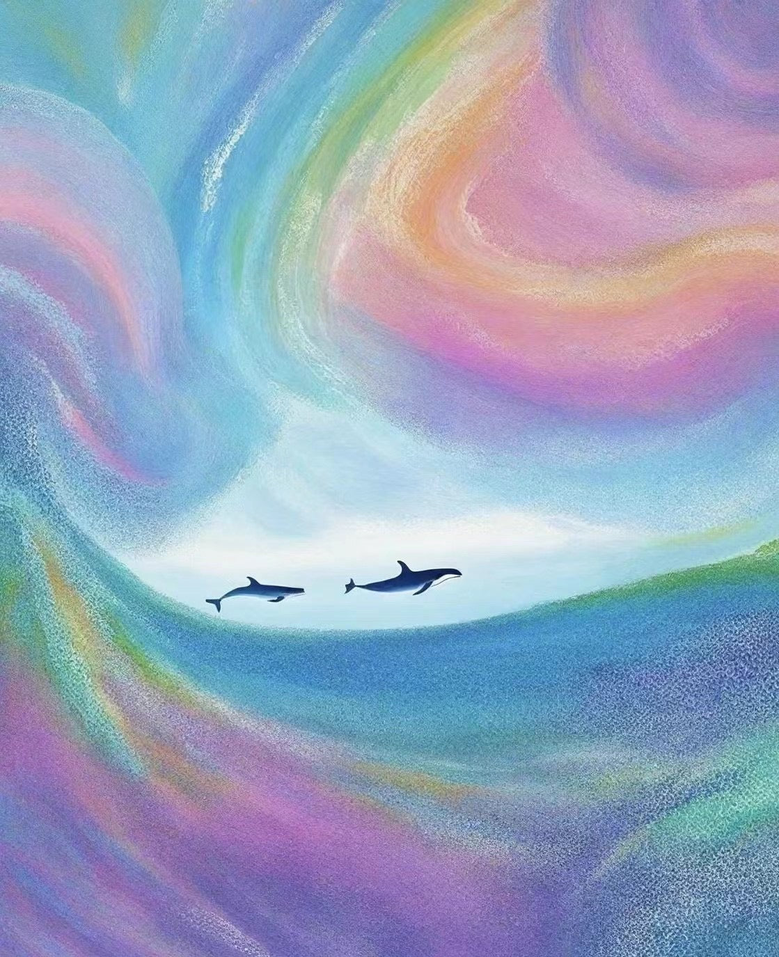 2.5mm Rainbow Sapphire 18k Gold Ring (Item No. SA111)