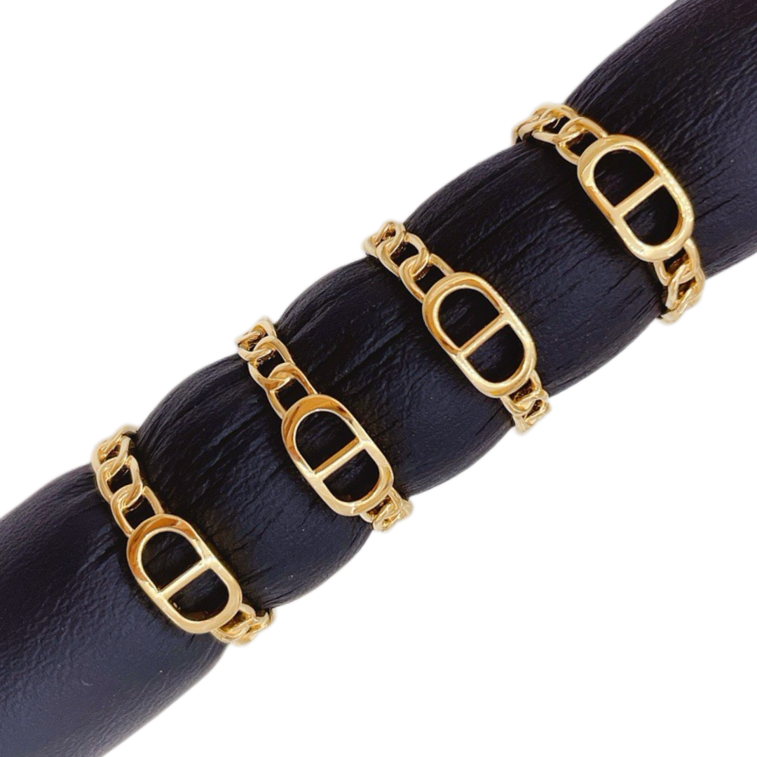 Curb Link 18k Gold Ring (Item No. HFR052)