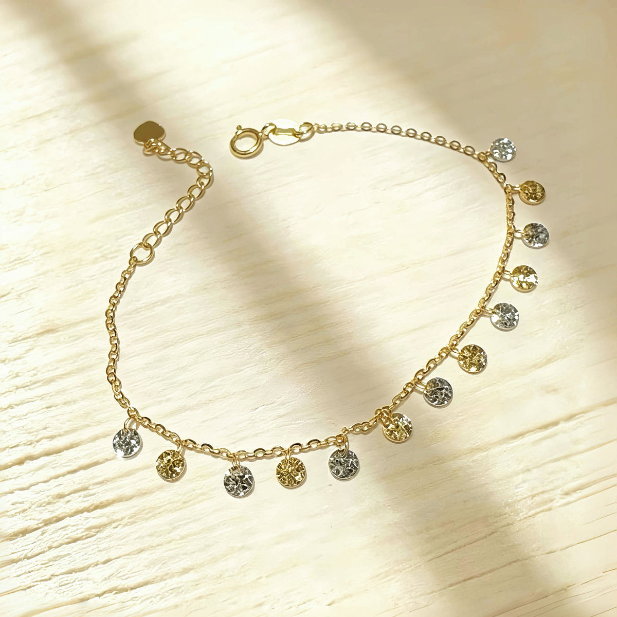 Laser 18K Gold Bracelet (Item No. HFB024)