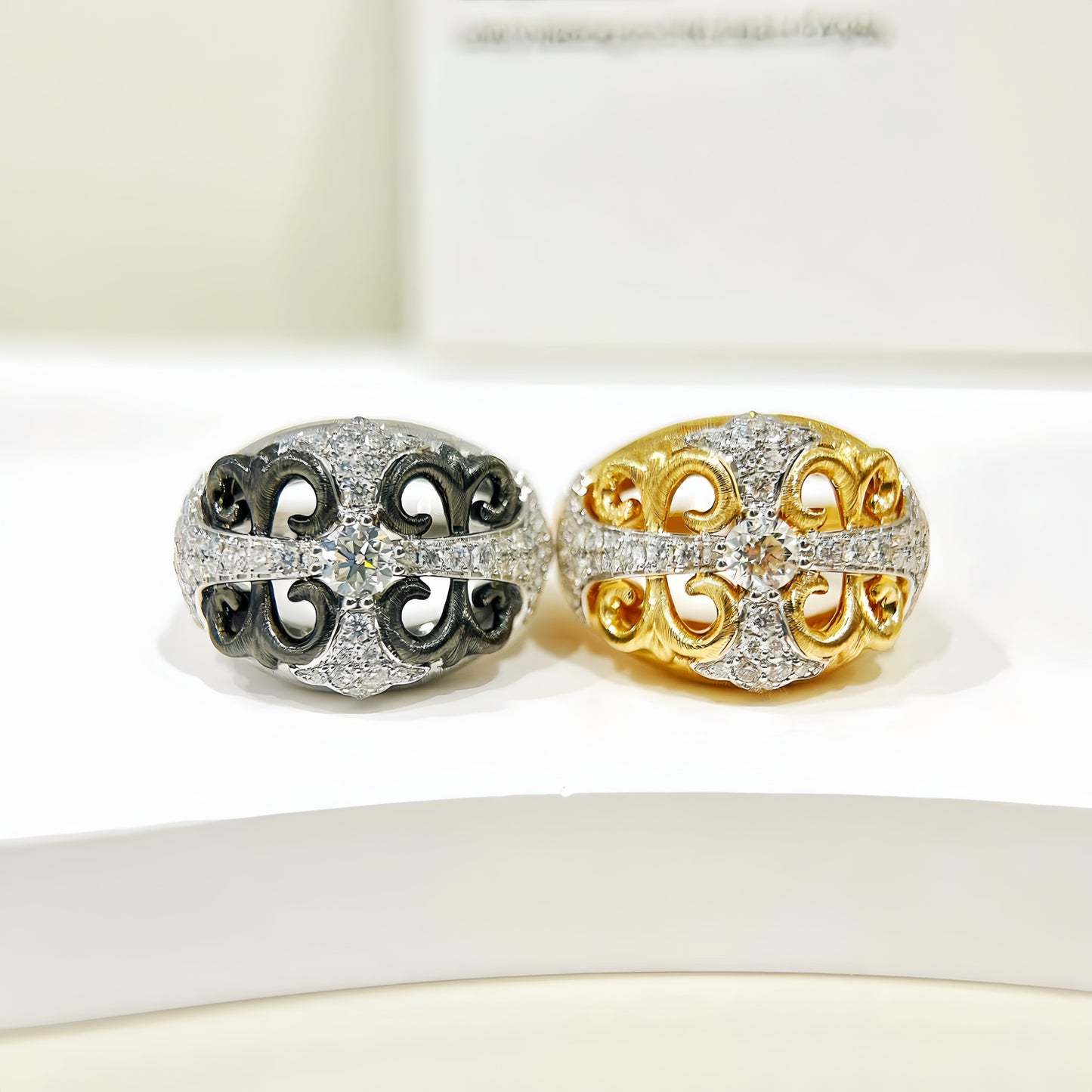 Vintage 18k Gold Diamond Ruby Ring (Item No. VT411)