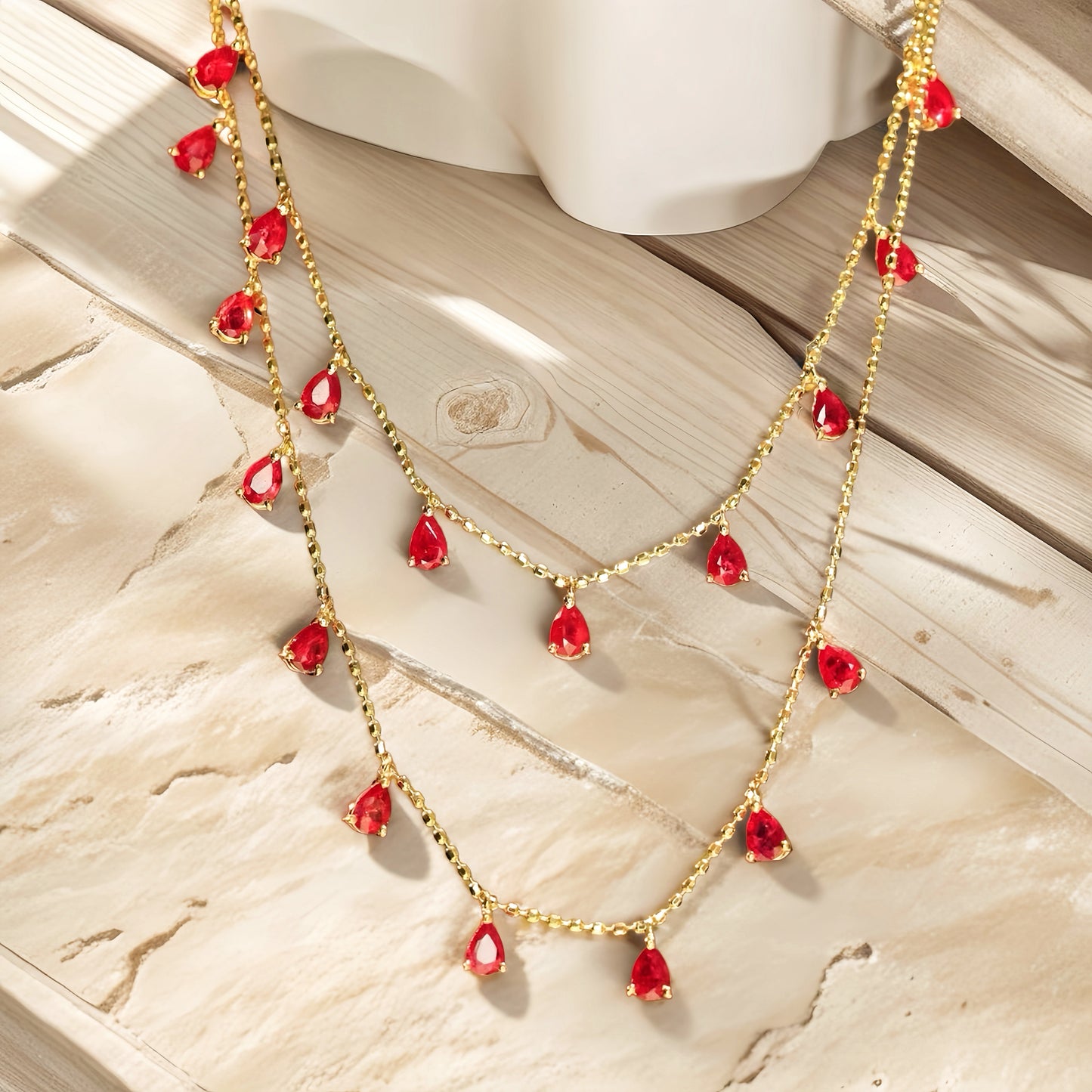 Vintage 18k Gold Diamond Necklace (Item No. VT207)