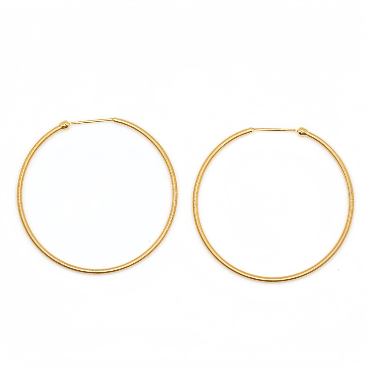 Electroforming Twisted 18k Gold Earring (Item No. SR041CR)