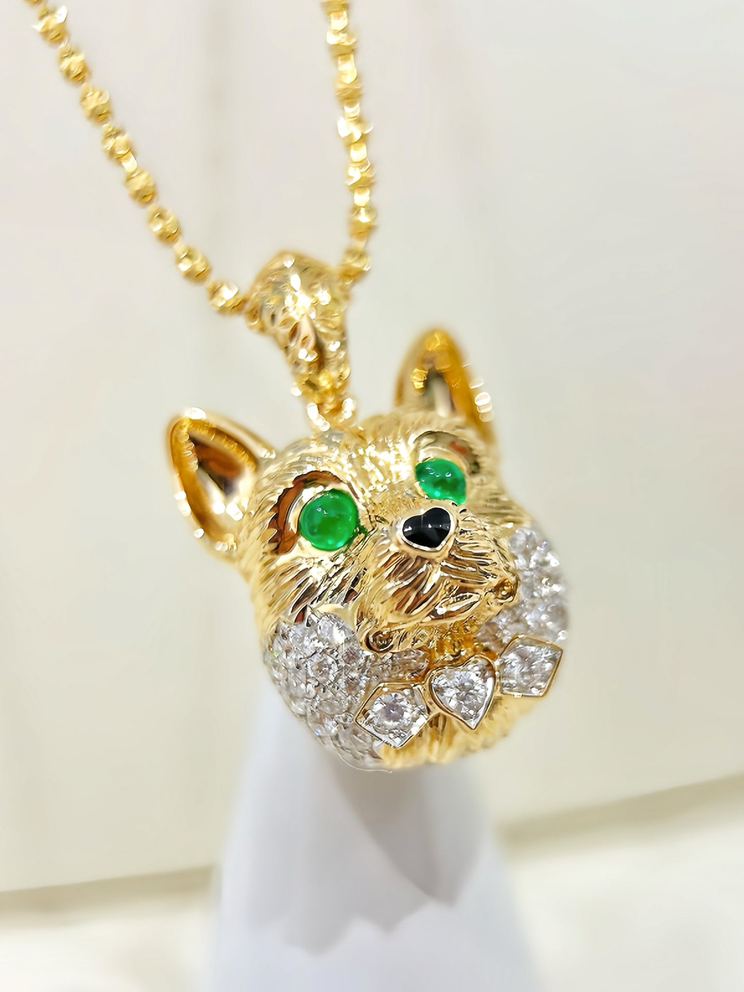 Corgi Vintage 18k Gold Diamond Pendant (Item No. VT321)