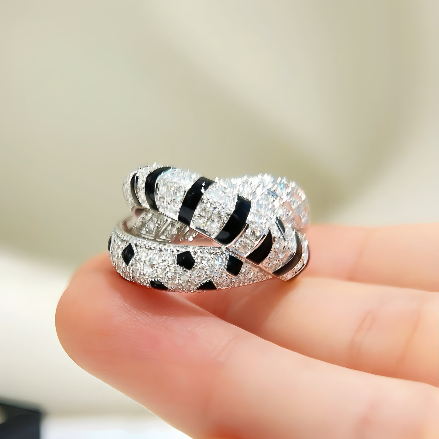 Black Enamel Vintage 18k Gold Diamond Ruby Ring (Item No. VT406)