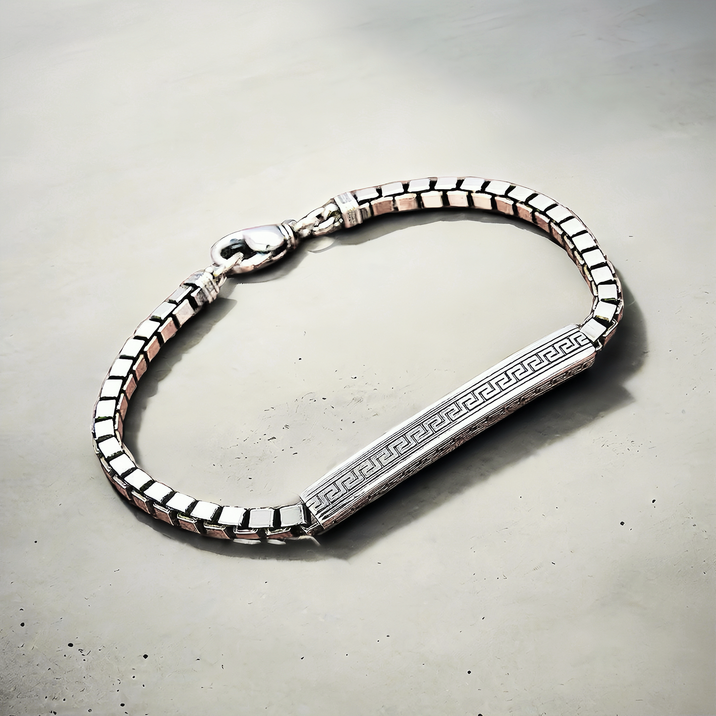 Fashion Silver Box Bracelet (Item No. B0652)