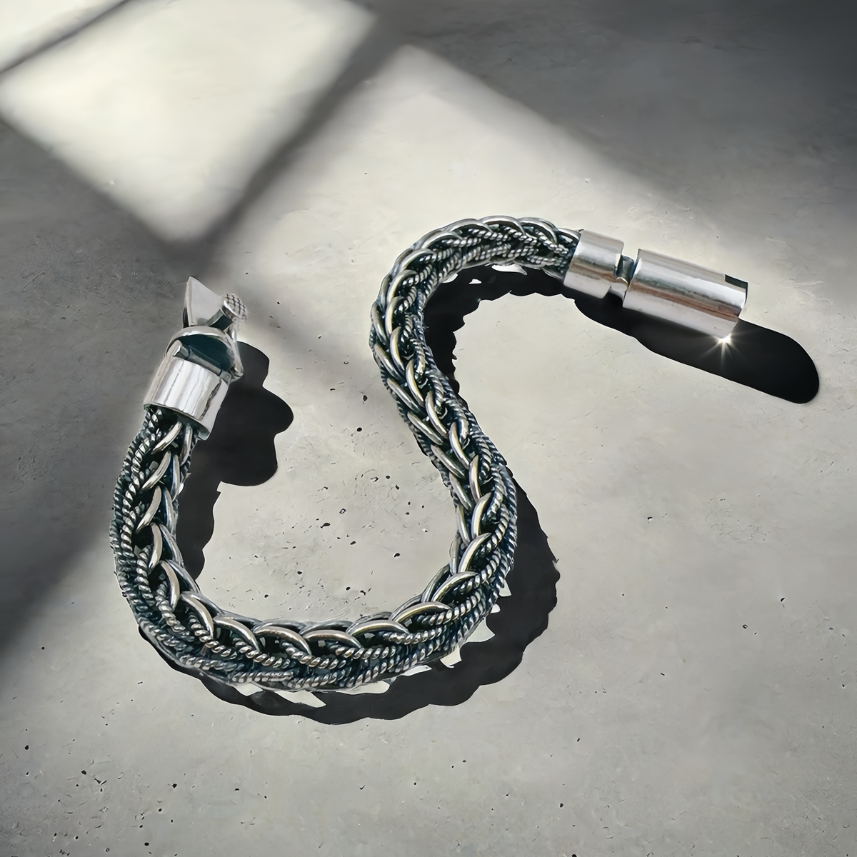 Braided Silver Bracelet (Item No. B0661)