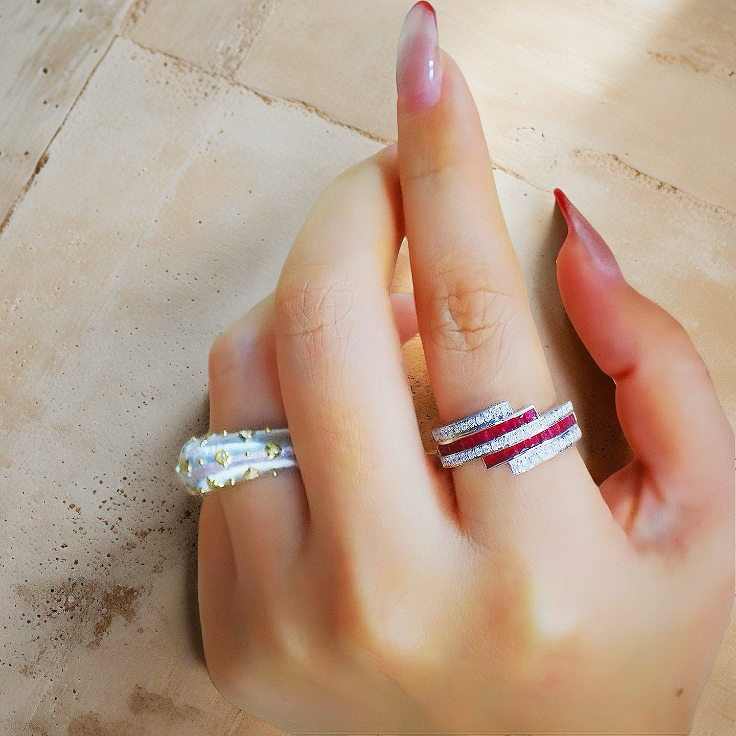 Vintage 18k Gold Diamond Ring (Item No. VT032)