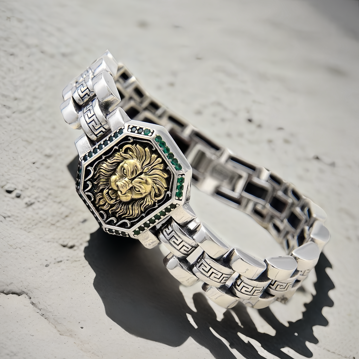 Lion Silver Bracelet (Item No. B0669)