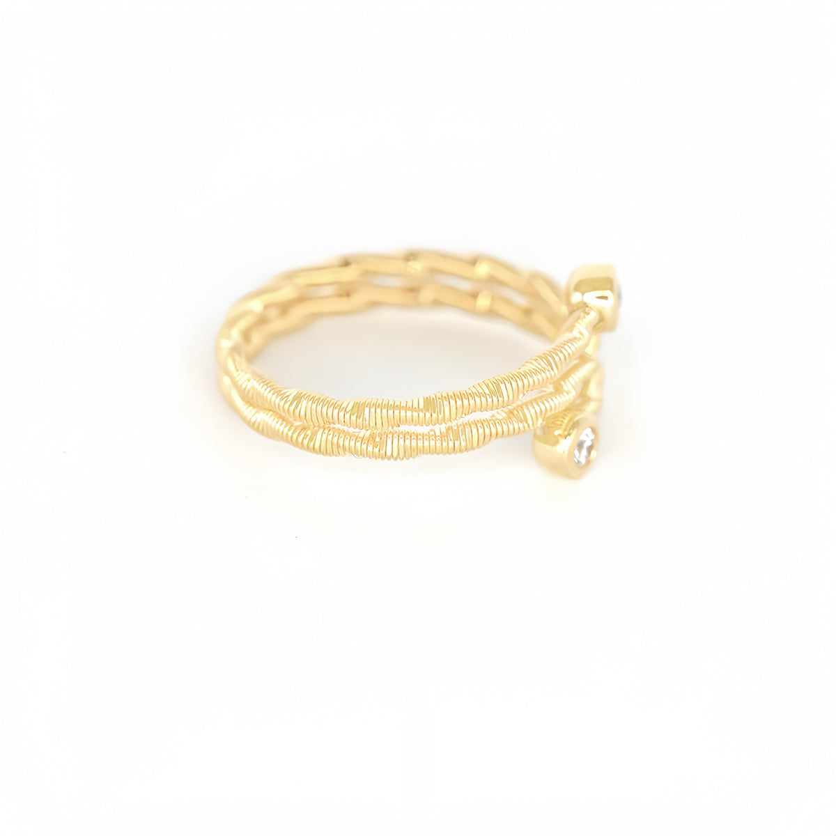 Wire-wrapped 18k Gold Ring (Item No. DG131CR)