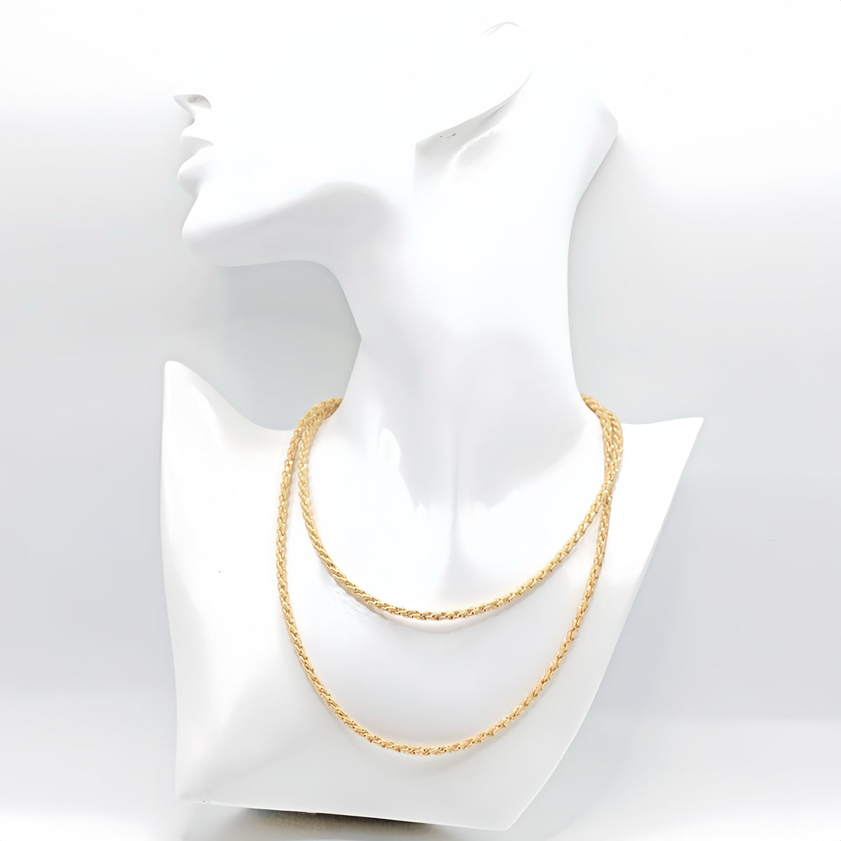 Electroforming Twisted 18k Gold Necklace (Item No. DG071CN)