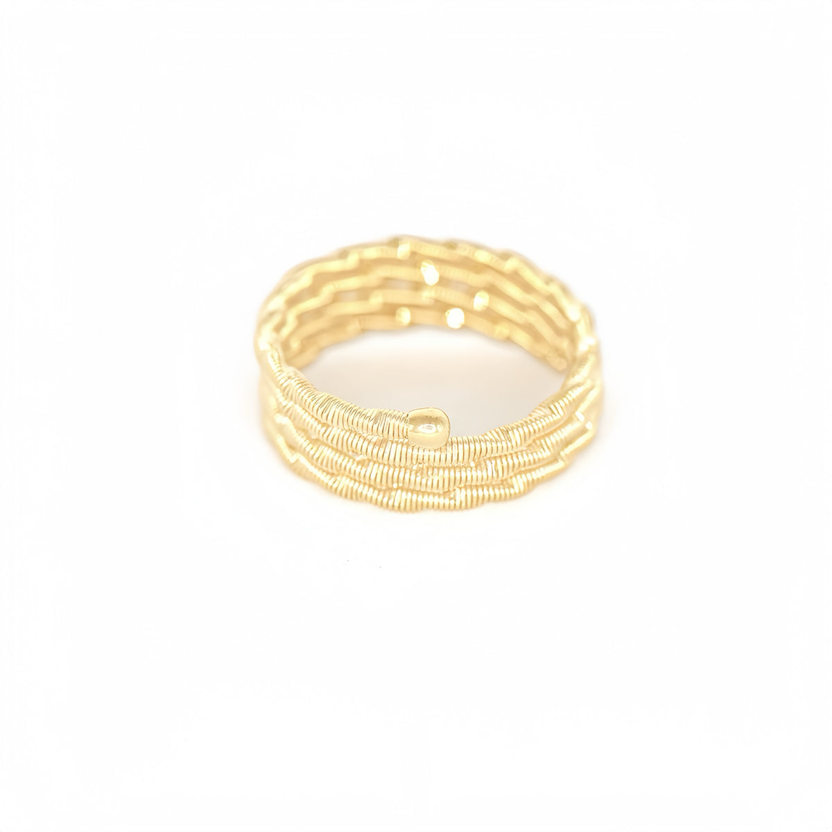 Tripple Wire-wrapped 18k Gold Ring (Item No. DG141CR)