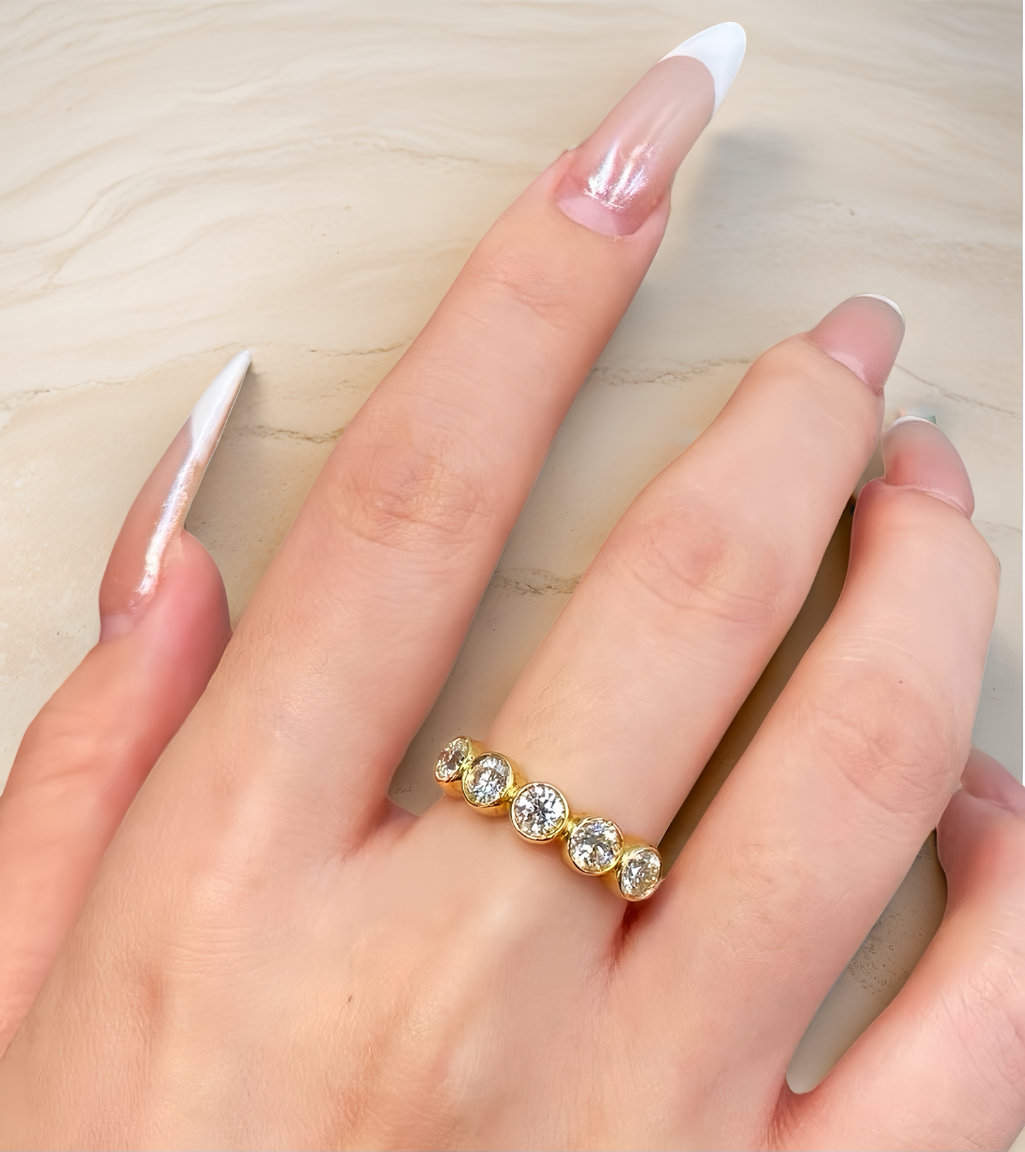 Vintage 18k Gold Diamond Ring (Item No. VT162)