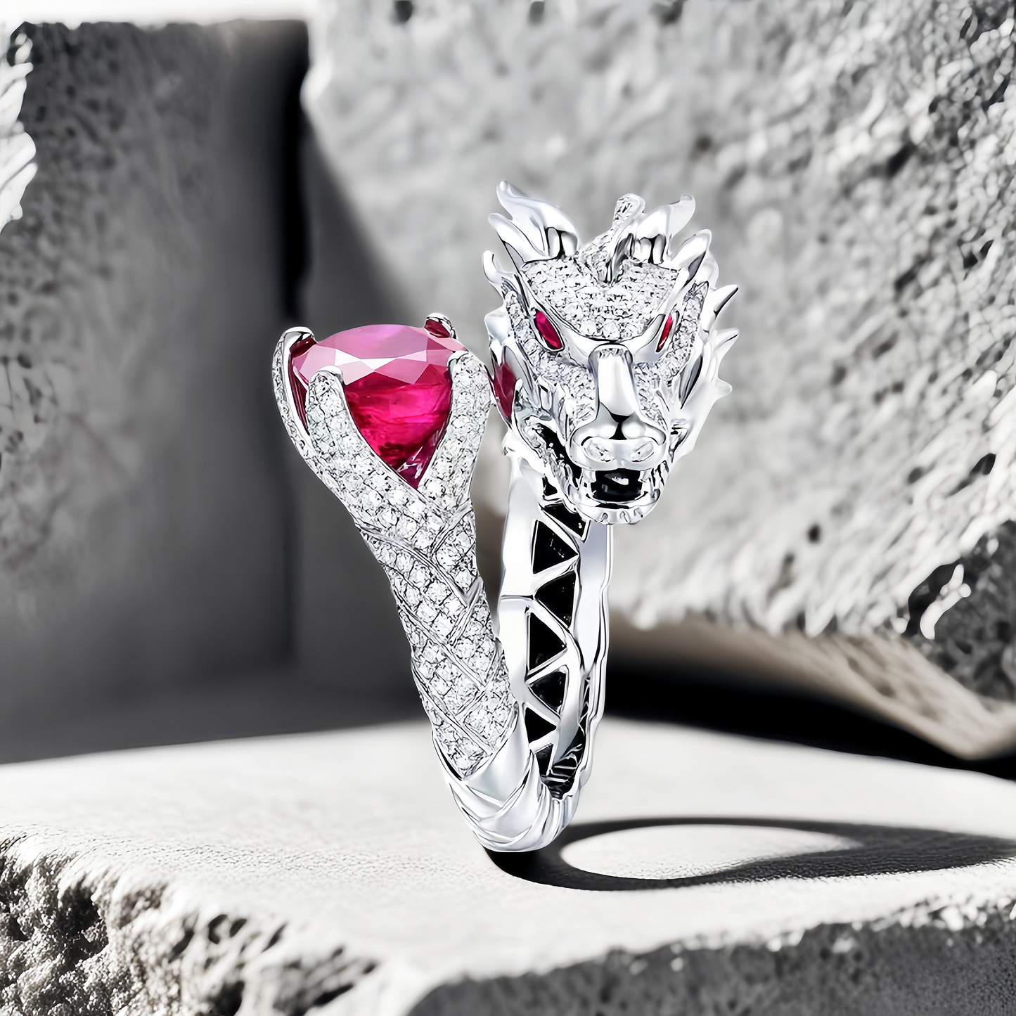 Dragon Silver/18K Gold Ring (Item No.SC012)