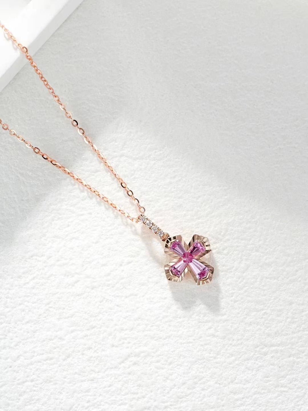 Cross Rainbow Sapphire 18K Gold Pendant (Item No. SA054)