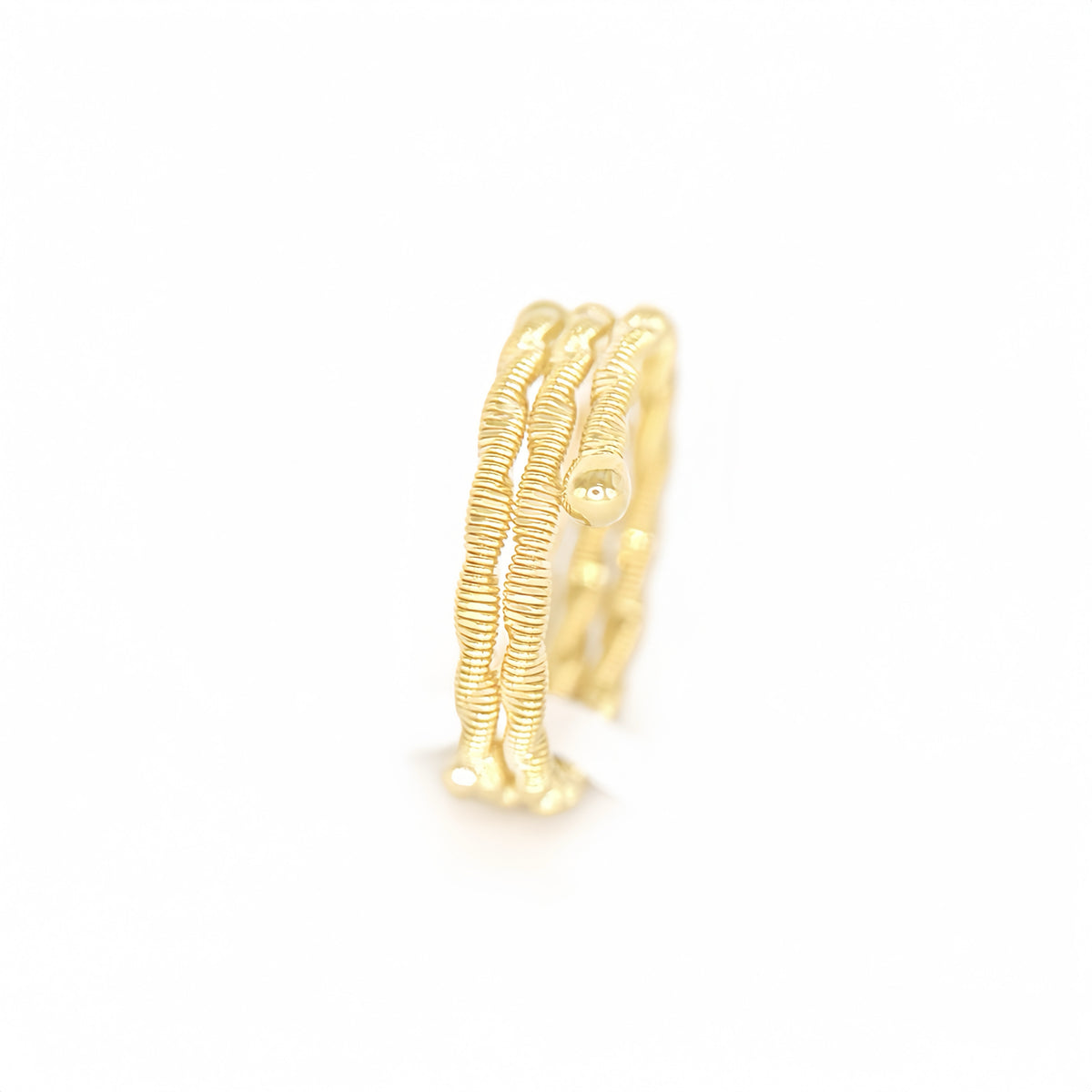 Double Wire-wrapped 18k Gold Ring (Item No. DG151CR)