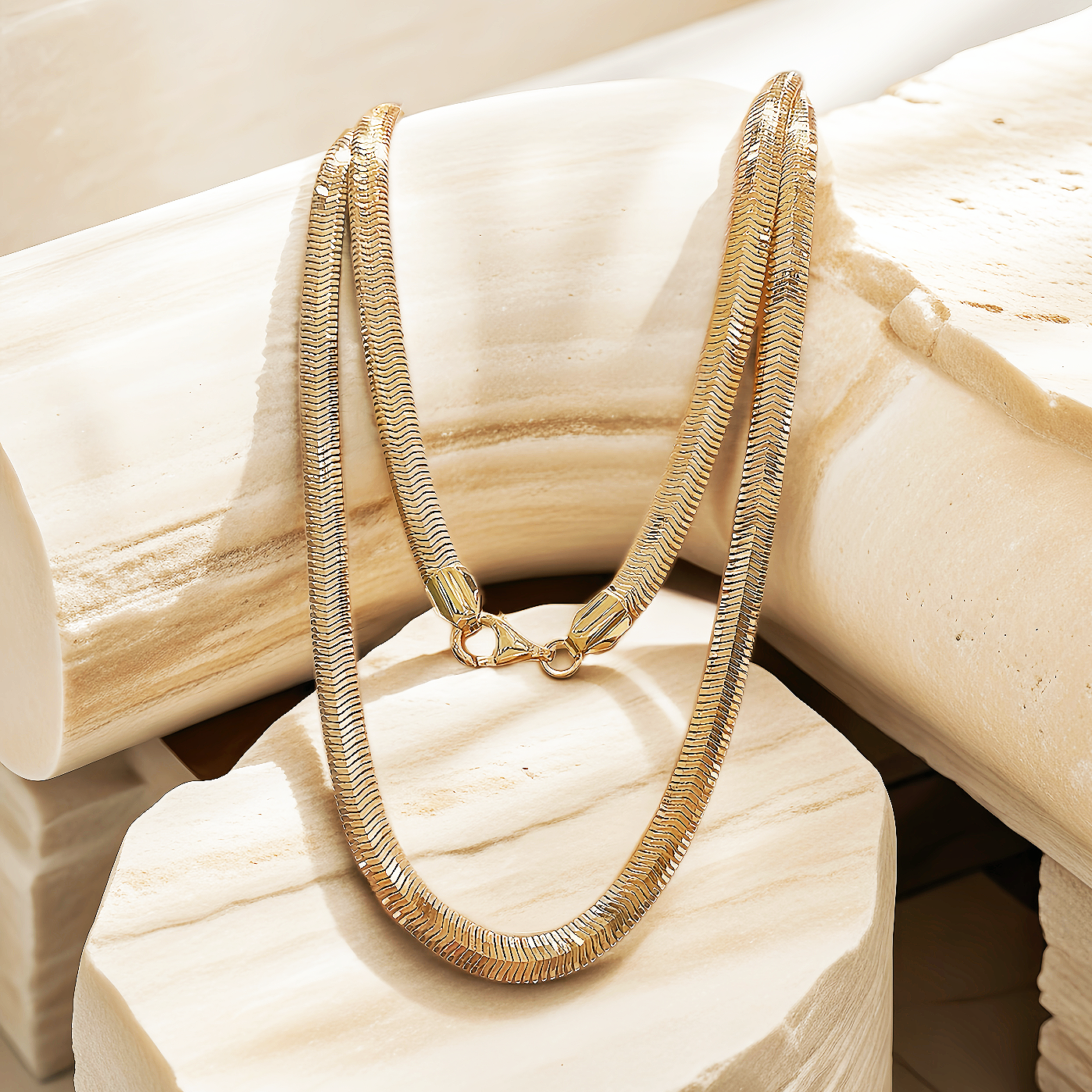 Snake 18k Necklace Chain (Item No. GN0007)