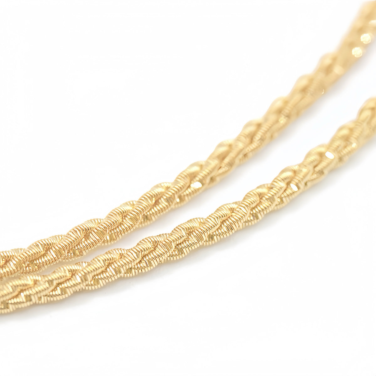 Electroforming Twisted 18k Gold Necklace (Item No. DG071CN)