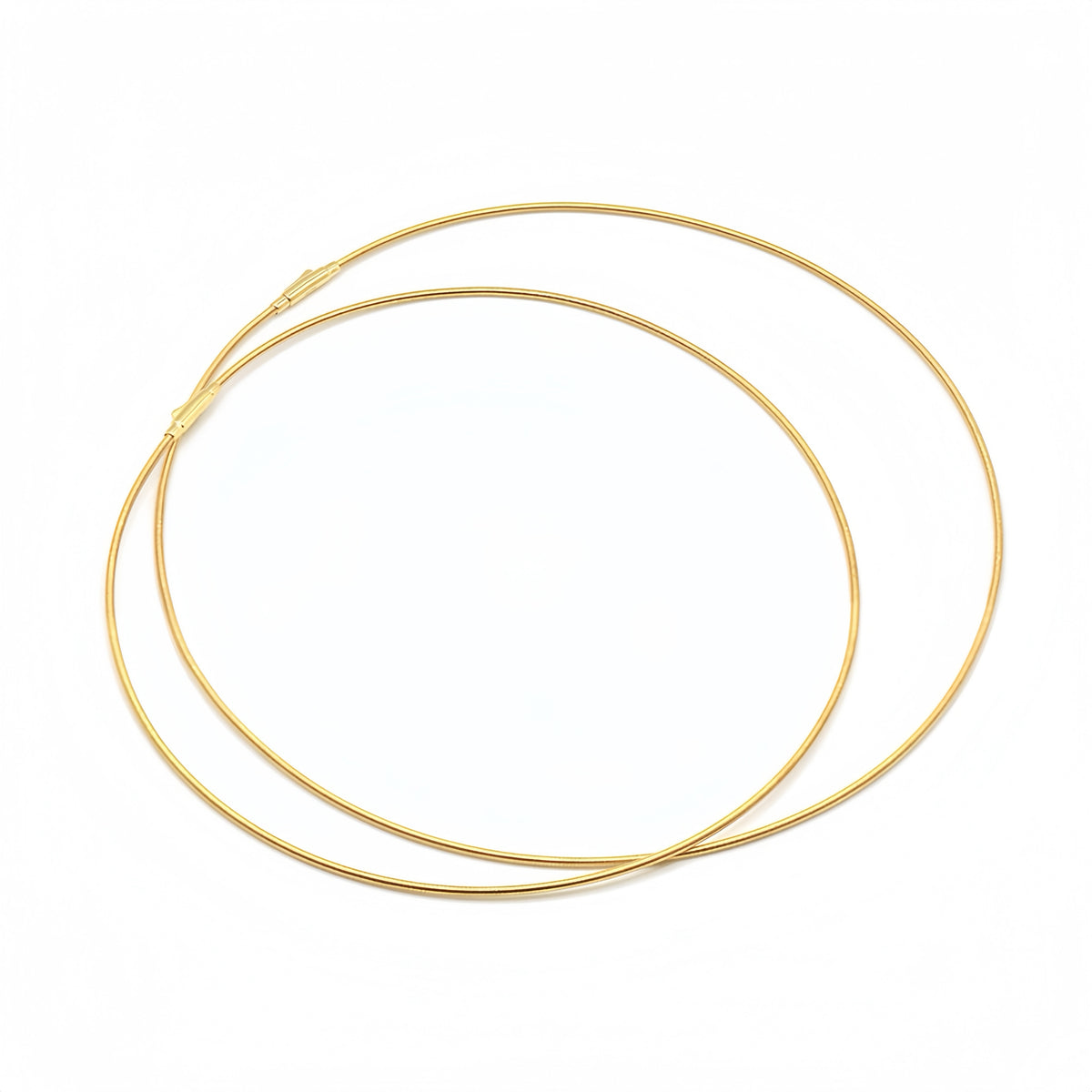 1.2/1.4/1.7mm Omega 18k Gold Necklace (Item No. SR011CN)