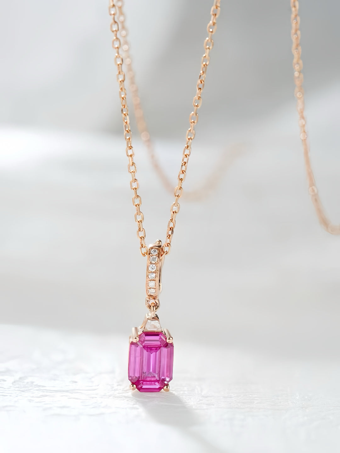 Ruby 18k Gold Pendant (Item No. SA106)