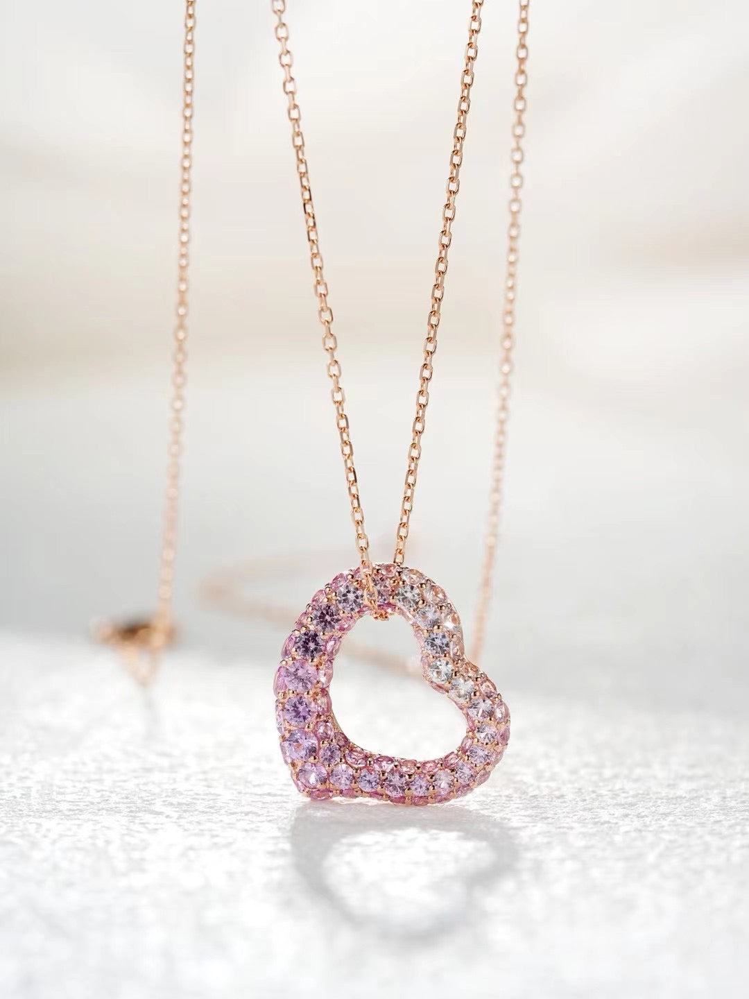 Rainbow Sapphire 18K Gold Pendant (Item No. SA001)