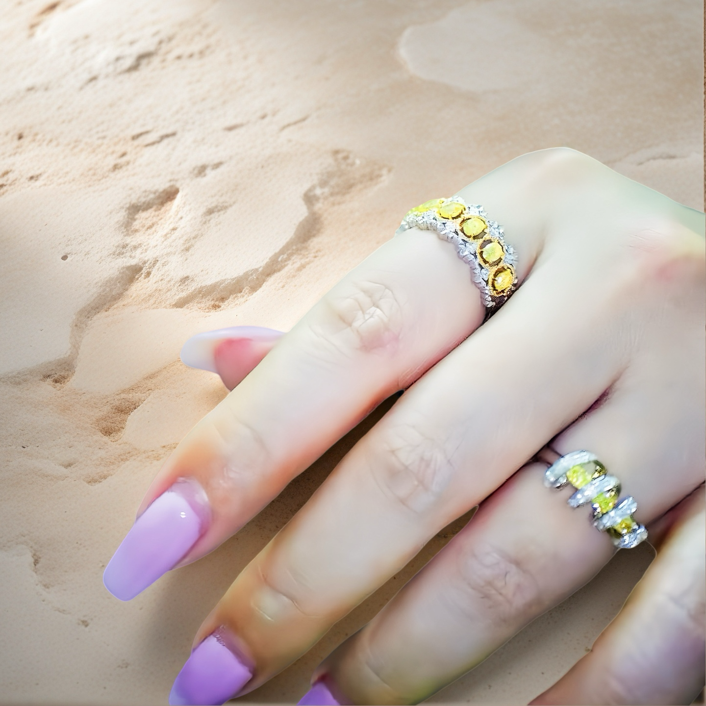 Lace Vintage 18k Gold Diamond Ring (Item No. VT028)