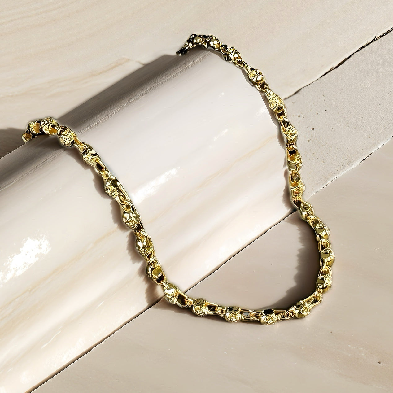 Skull 9k/14k/18k Necklace Chain (Item No. TDNG0006)