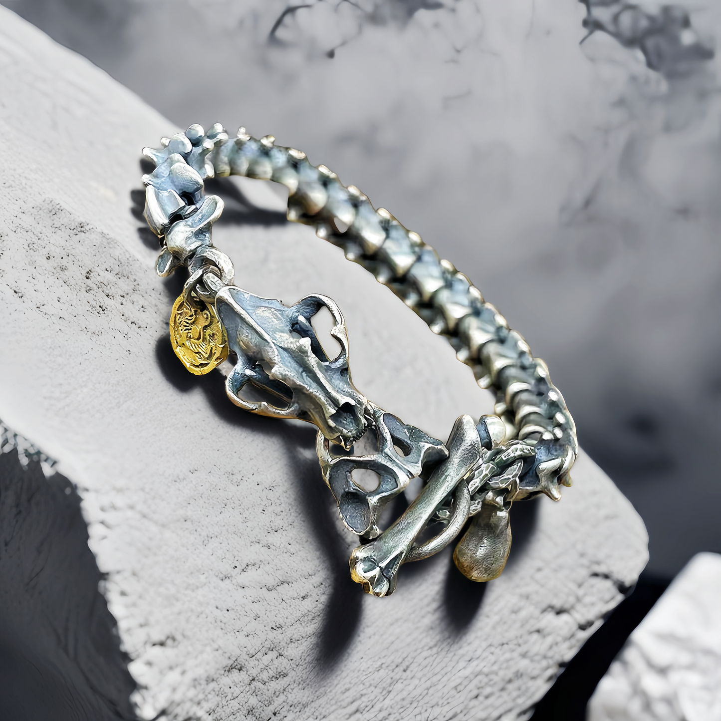 Dragon Scale Silver Bracelet Chain (Item No.SC030)