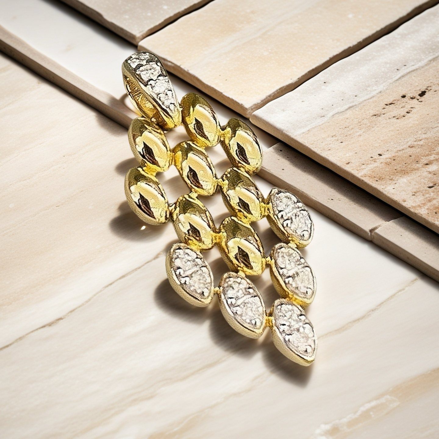 Vintage 18k Gold Diamond Earring/Pendant (Item No. VT067)