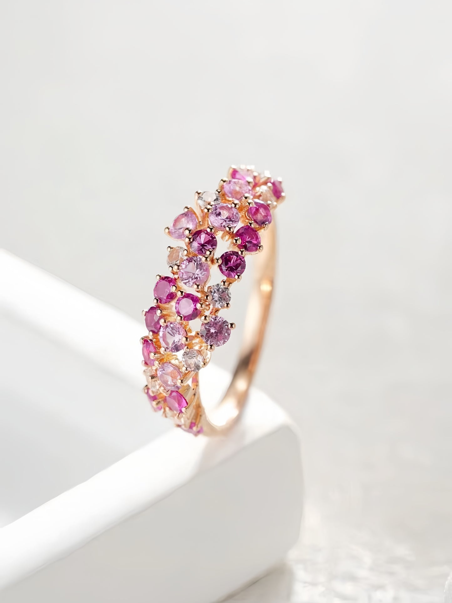 Rainbow Sapphire 18k Gold Ring (Item No. SA134)