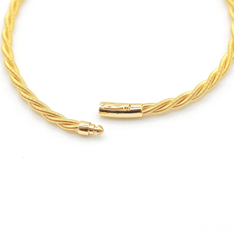 Small Twisted 18k Gold Necklace (Item No. SR051CN)