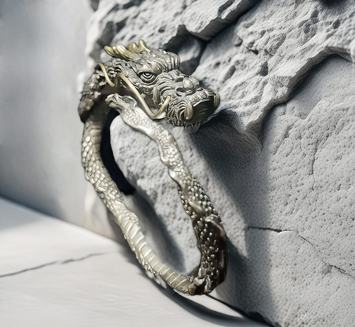 Dragon Silver Bangle (Item No. B0693)