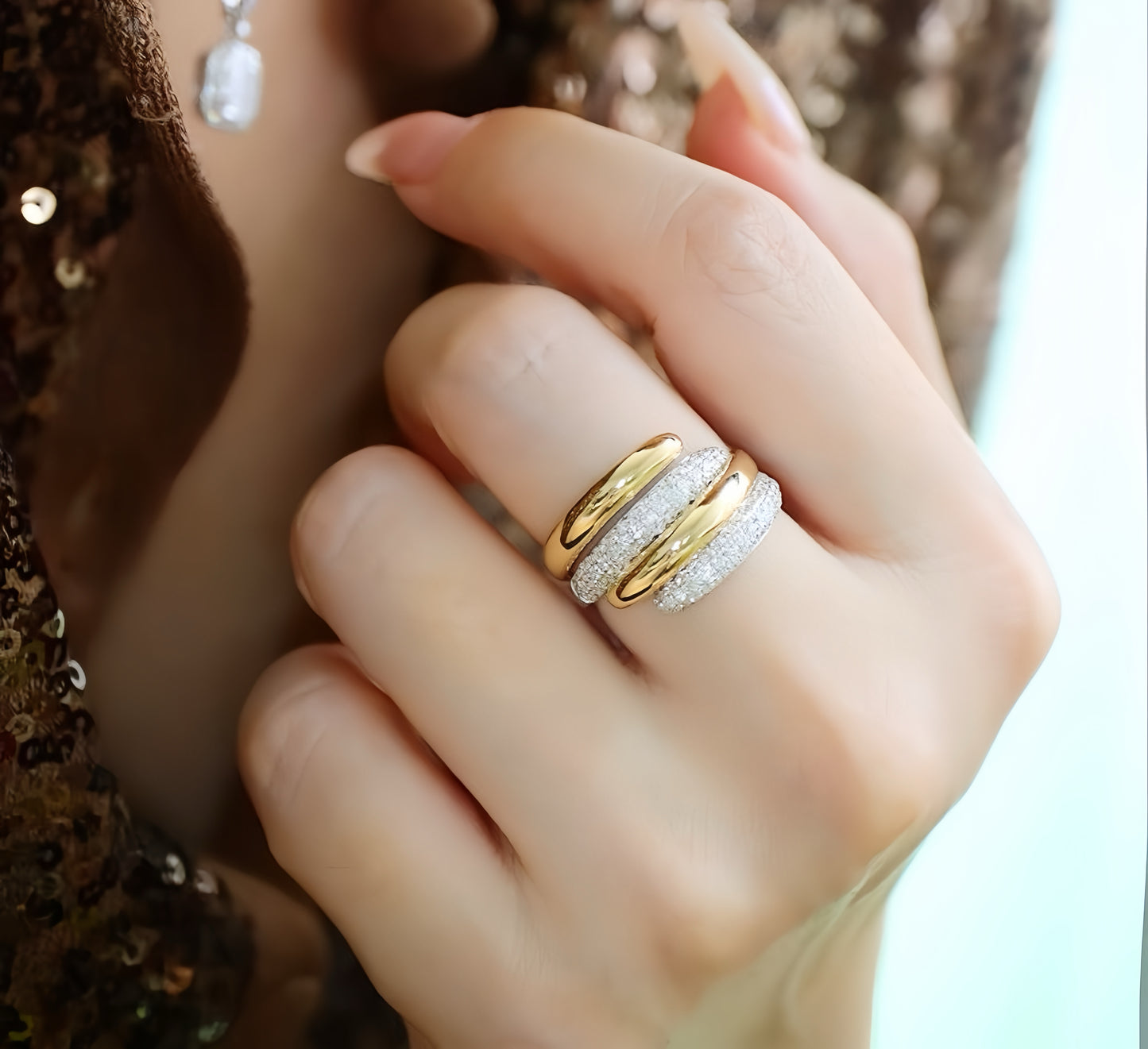 Tango Vintage 18k Gold Diamond Ring (Item No. VT029)