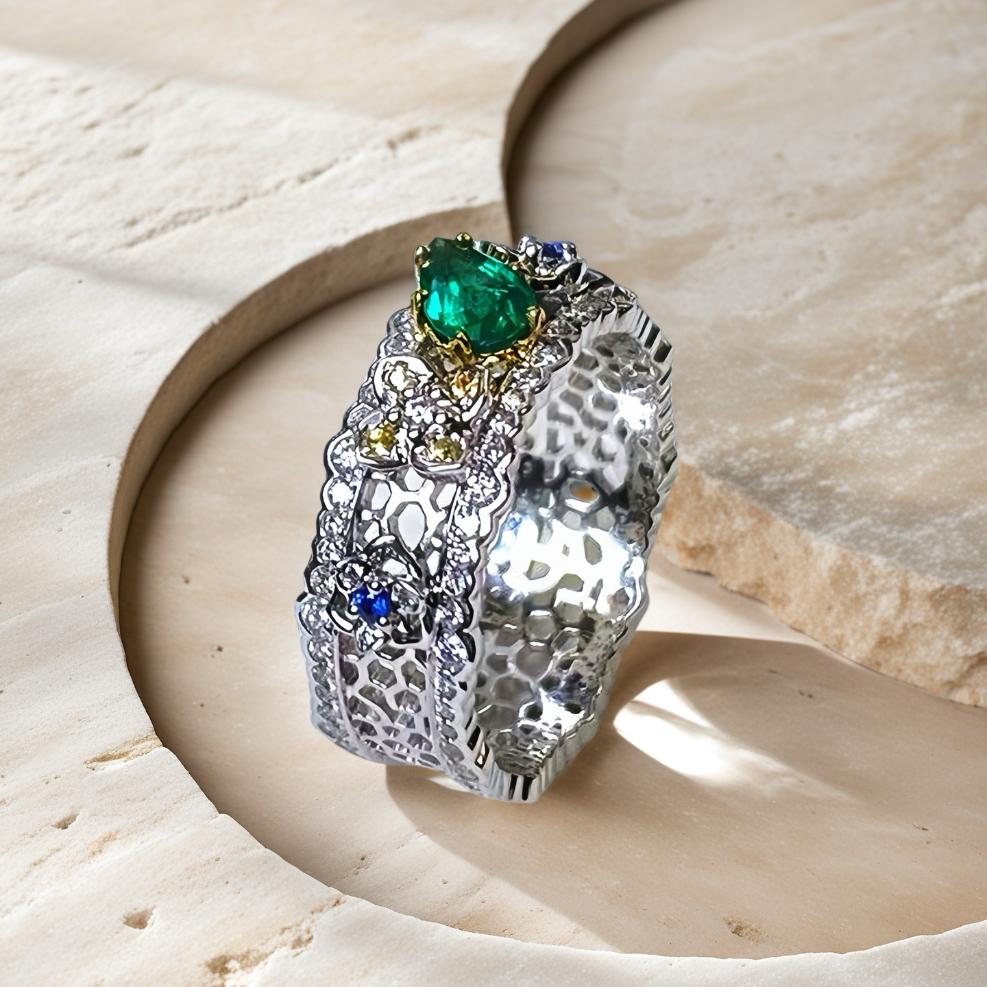 Vintage 18k Gold Diamond Ring (Item No. VT036)