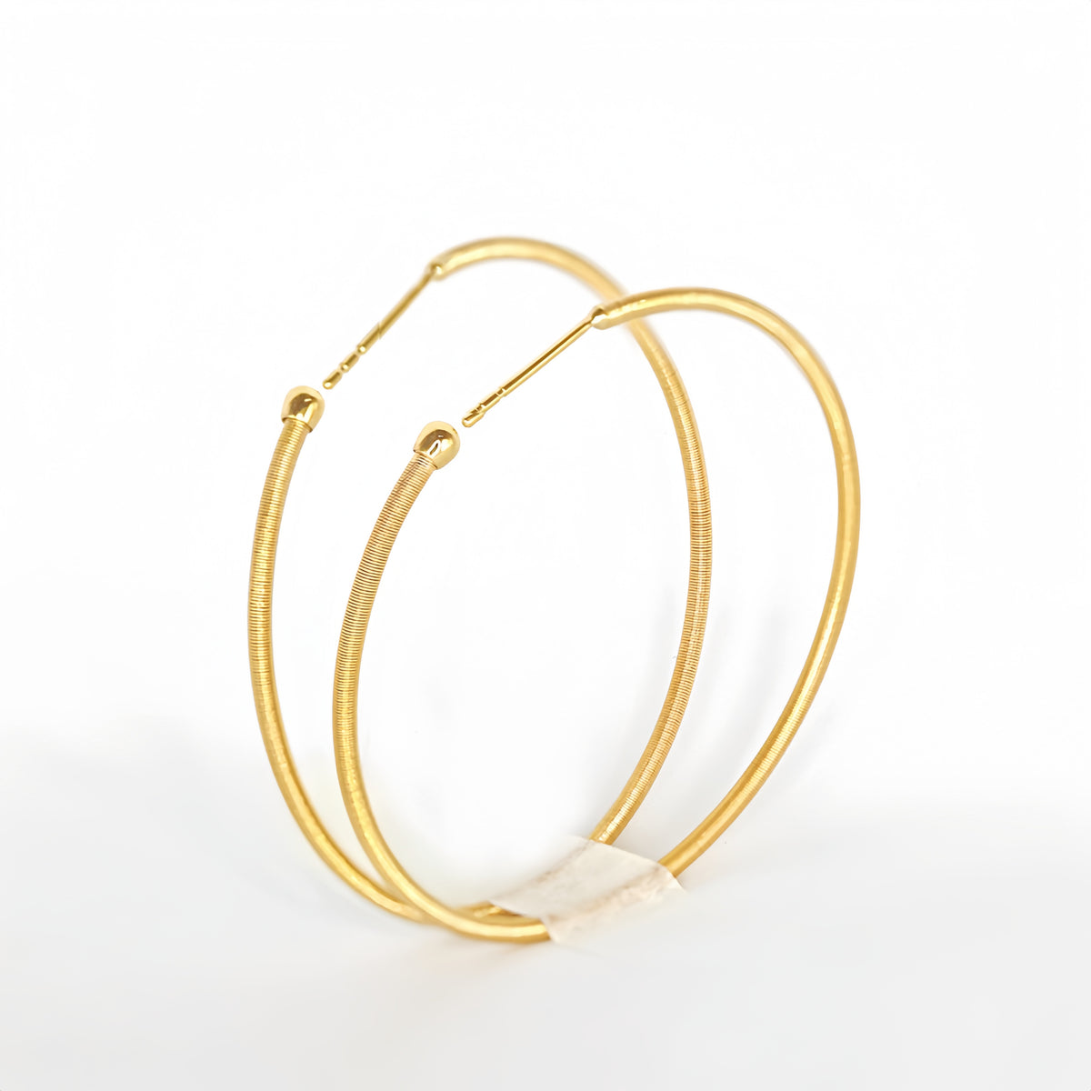 Electroforming Twisted 18k Gold Earring (Item No. SR041CR)
