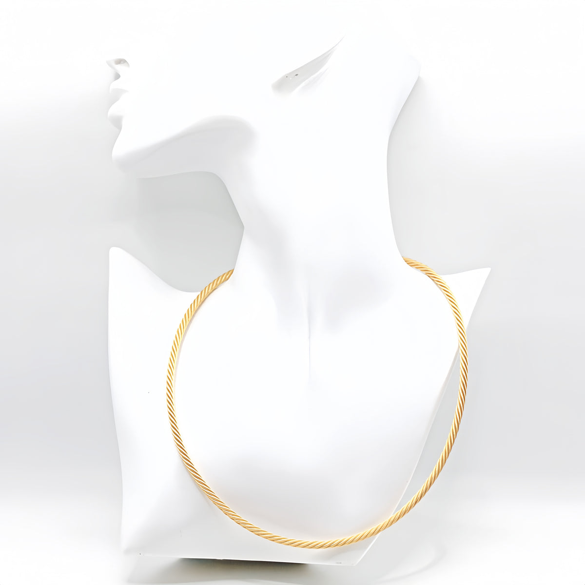 7 Strand Twisted 18k Gold Necklace (Item No. SH031CN)