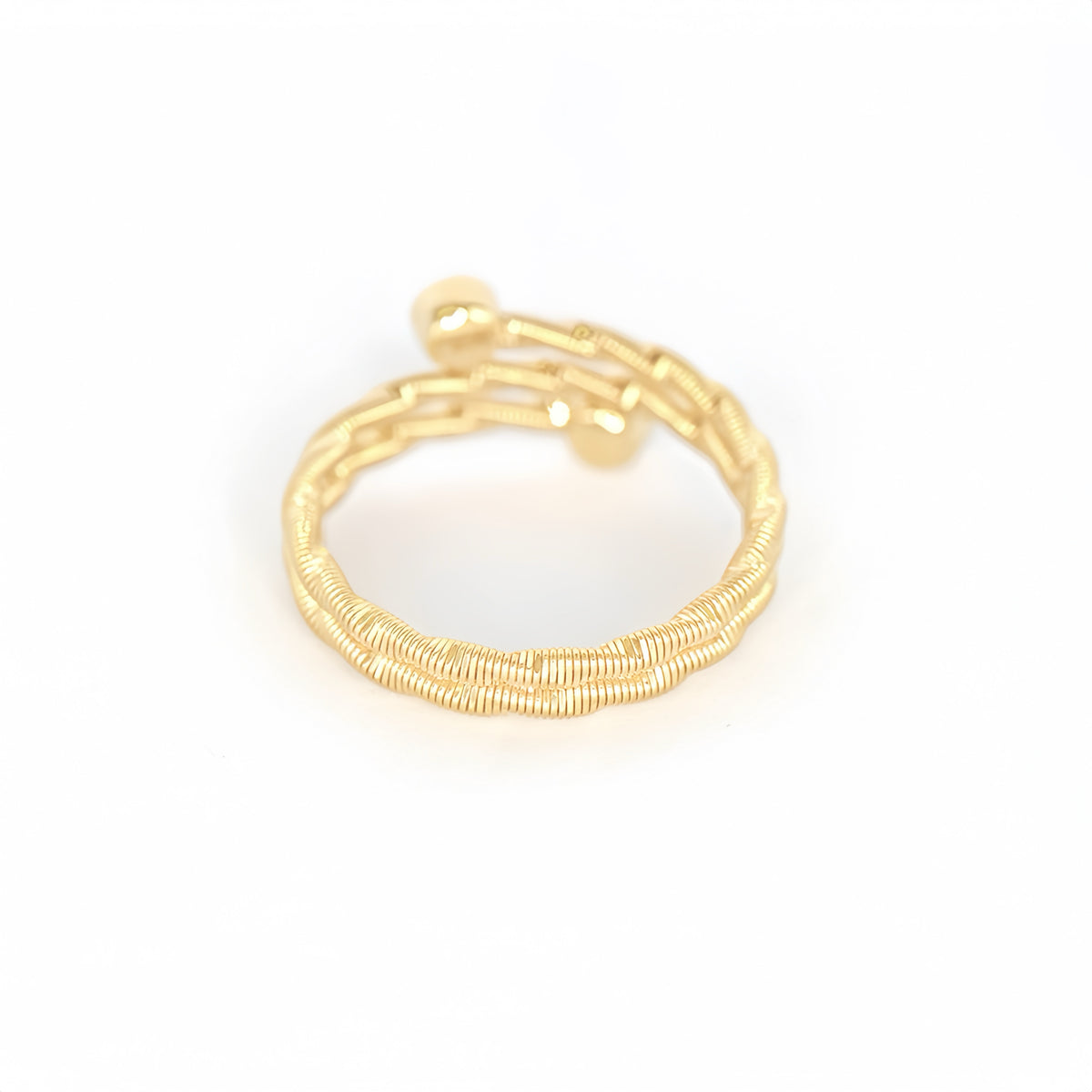 Wire-wrapped 18k Gold Ring (Item No. DG131CR)