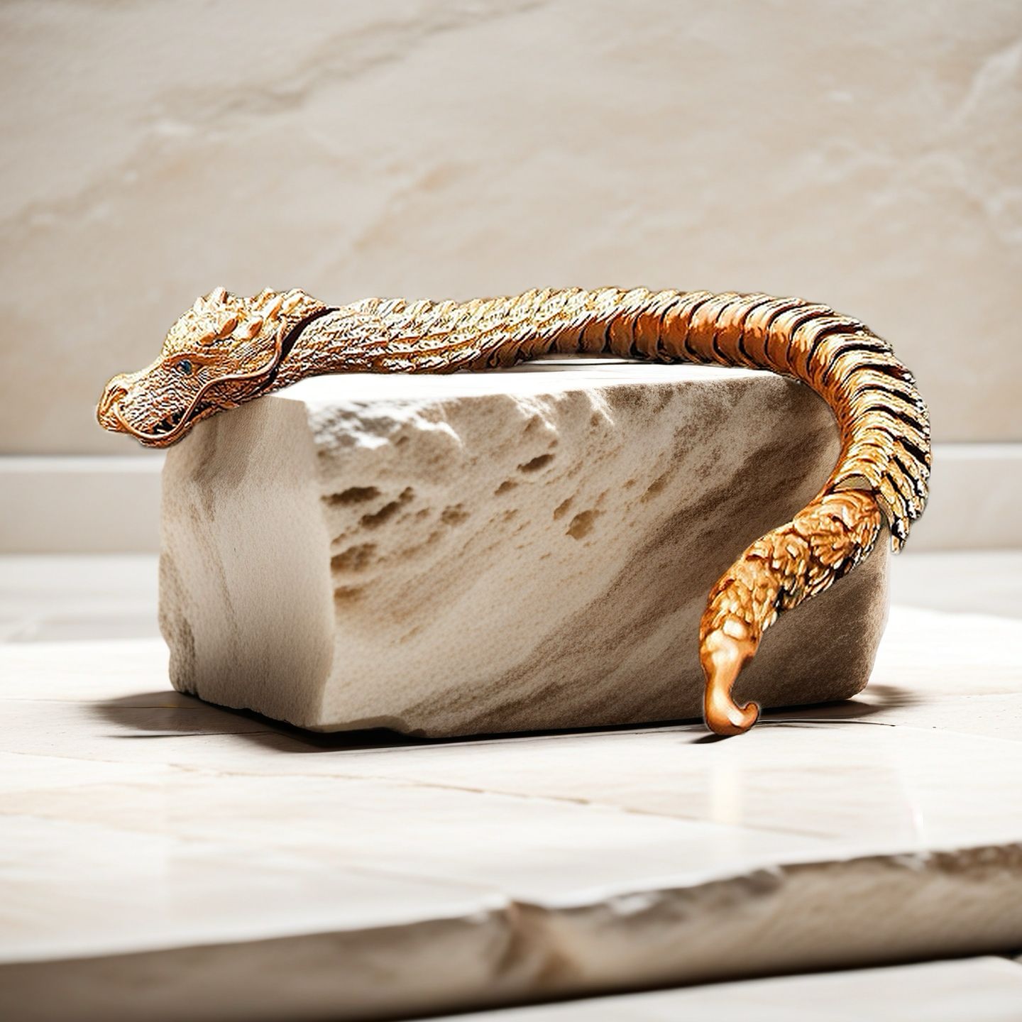 Gold Dragon Bracelet Chain (Item No. GB0022)