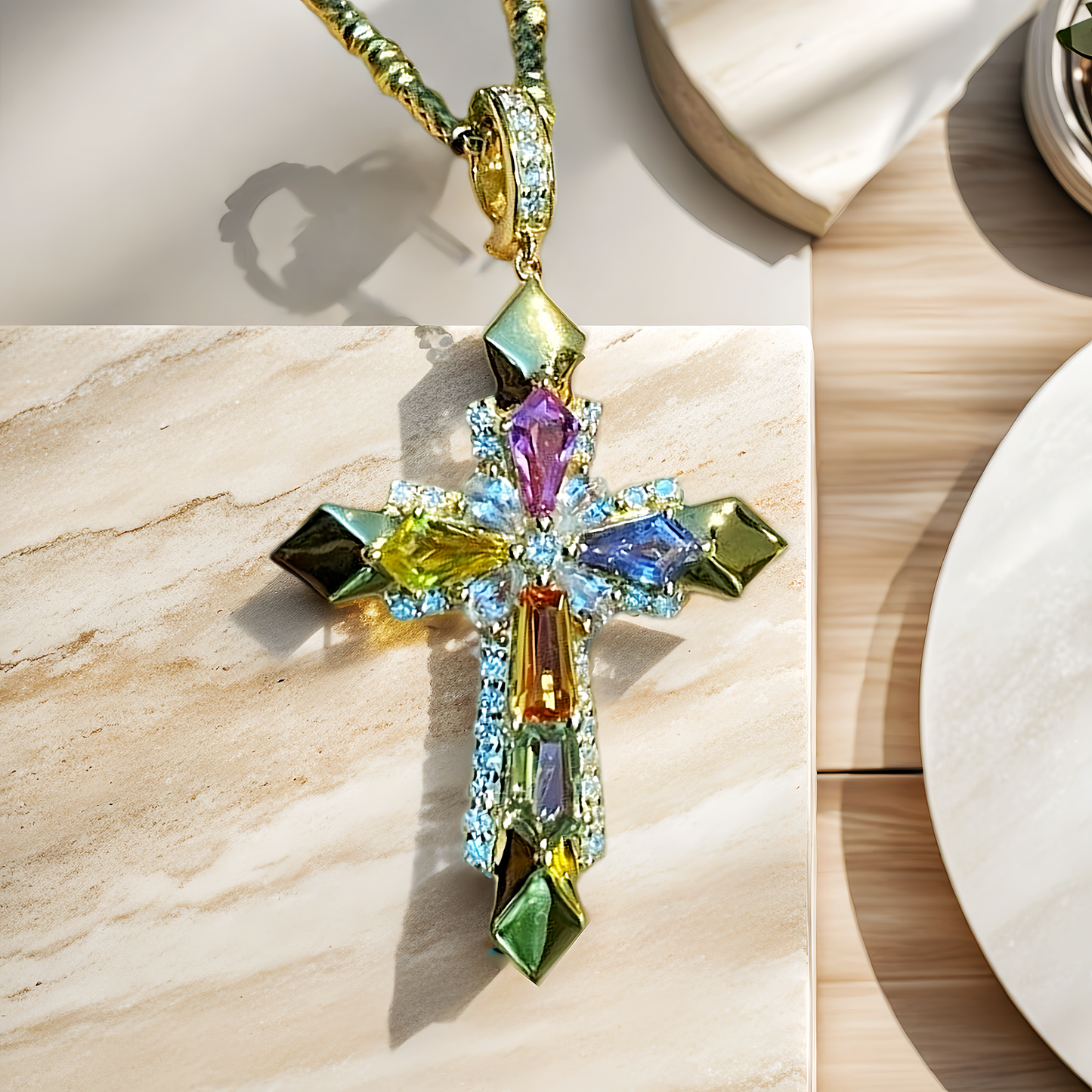 Vintage 18k Gold Diamond Pendant (Item No. VT166)