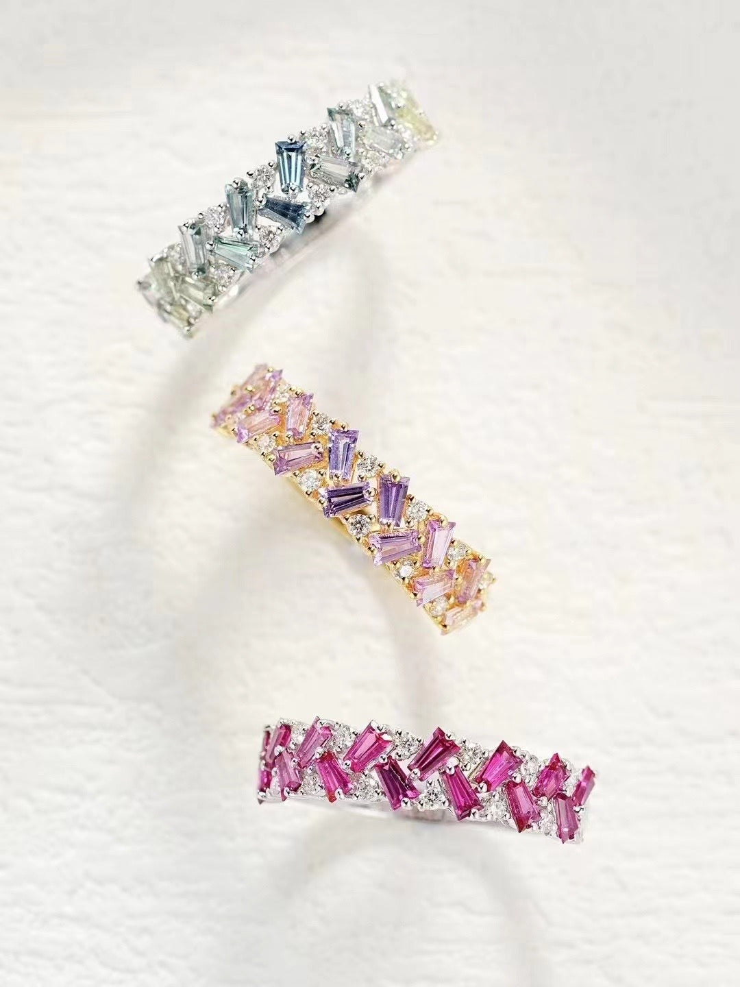 Rainbow Sapphire 18k Gold Ring (Item No. SA075)