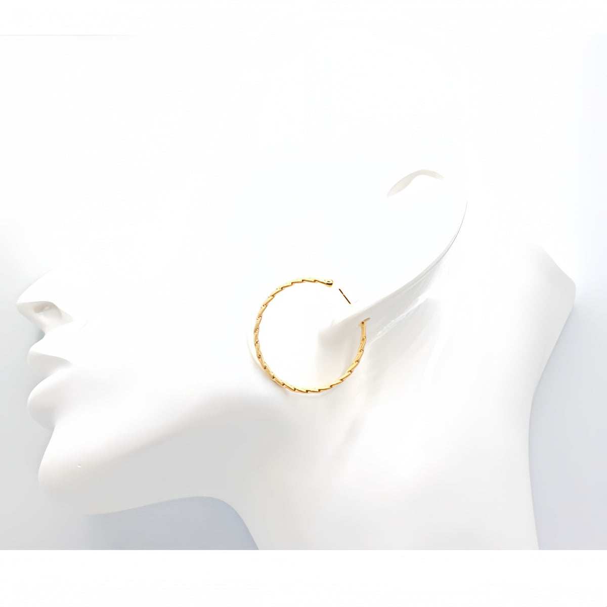 Electroforming Twisted 18k Gold Earring (Item No. DG173CR)
