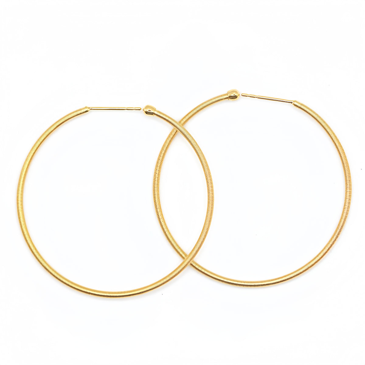 Electroforming Twisted 18k Gold Earring (Item No. SR041CR)