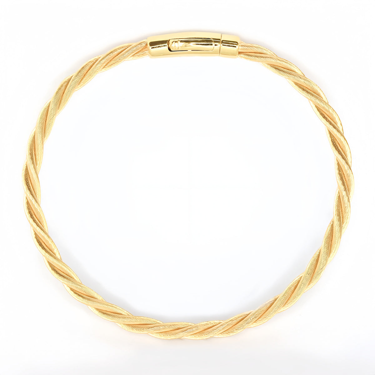 Twisted 18K Gold Bracelet (Item No. SH101CB)