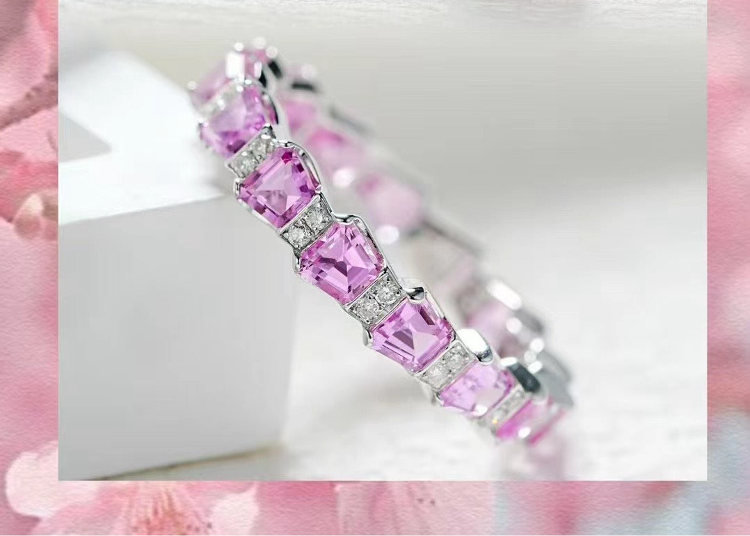 Rainbow Sapphire 18k Gold Ring (Item No. SA047)