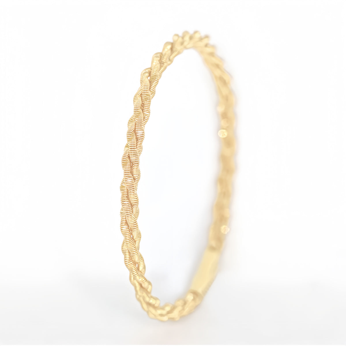 Electroforming Twisted 18K Gold Bracelet (Item No. DG061CB)
