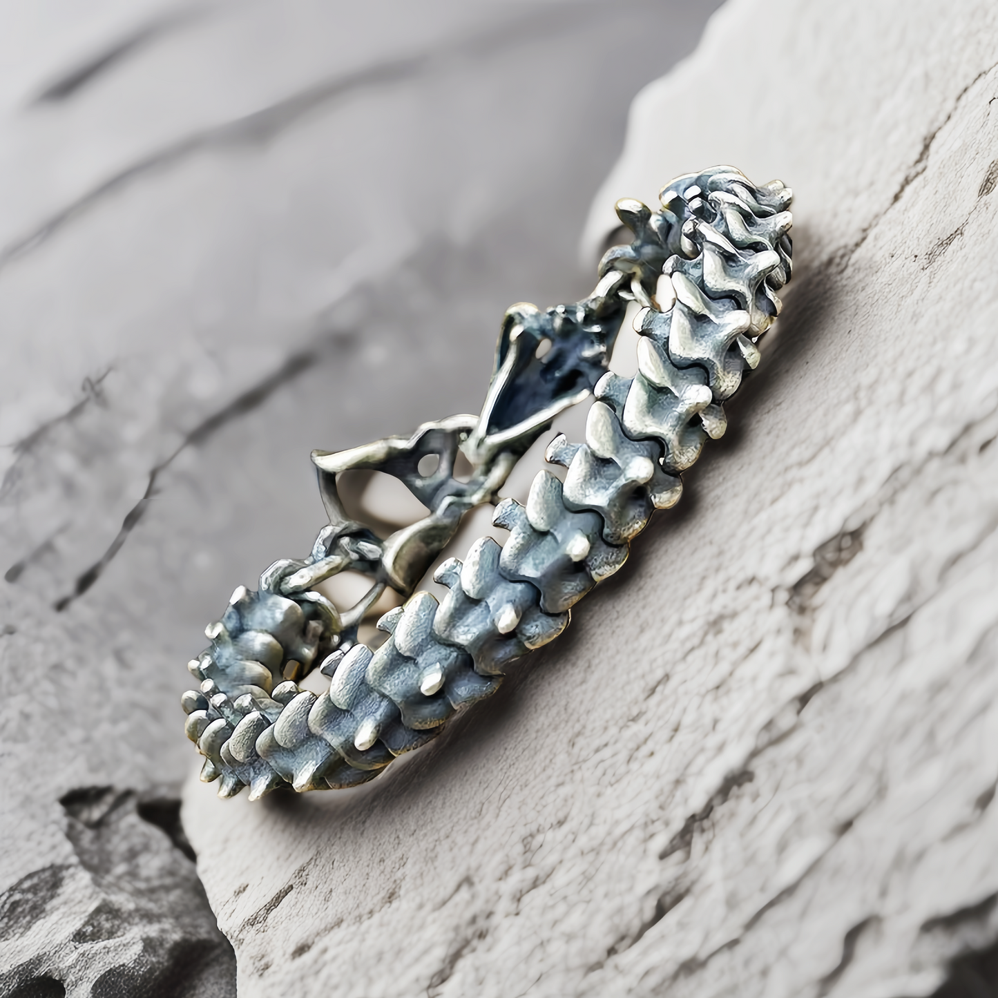 Dragon Scale Silver Bracelet Chain (Item No.SC030)
