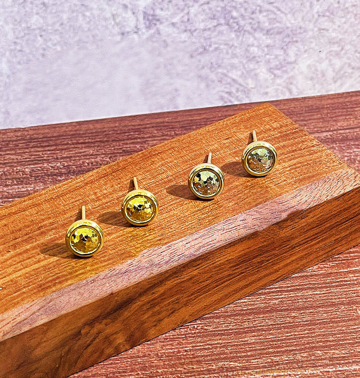 Bubble Diamond-like 18k Gold Earring (Item No. SJER016)