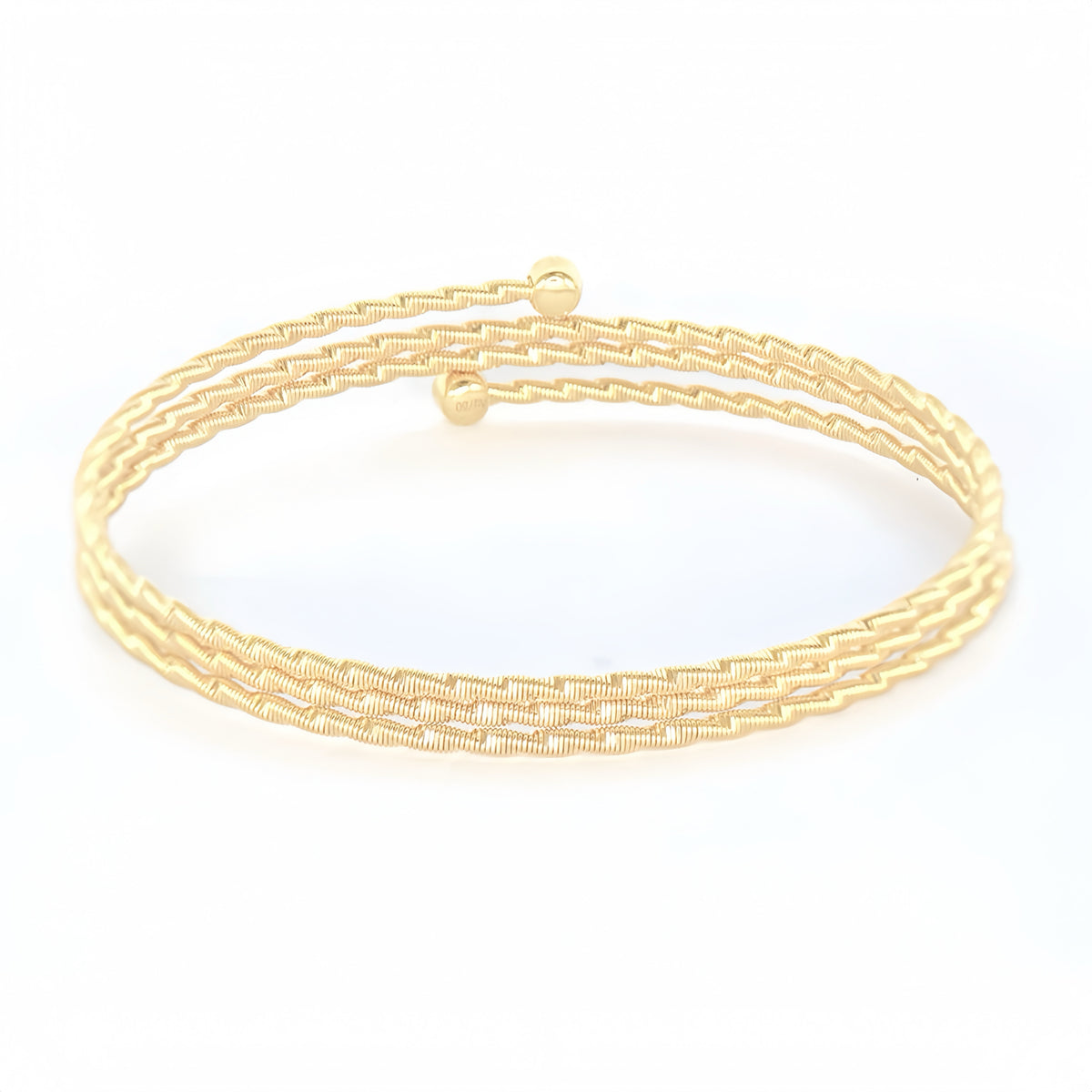 Electroforming Muti-layer 18K Gold Diamond Bracelet (Item No. DG041CB)