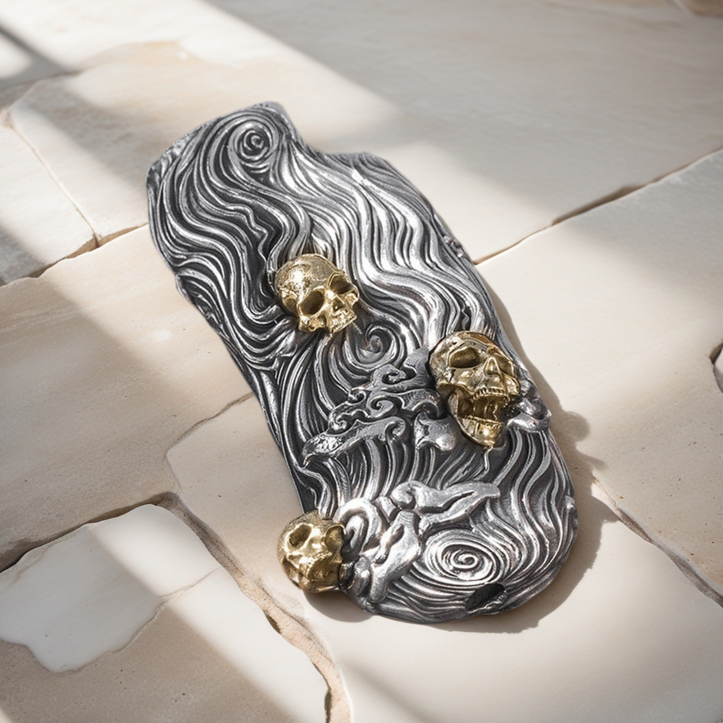 Skull Silver Lighter Case (Item No. L0008)