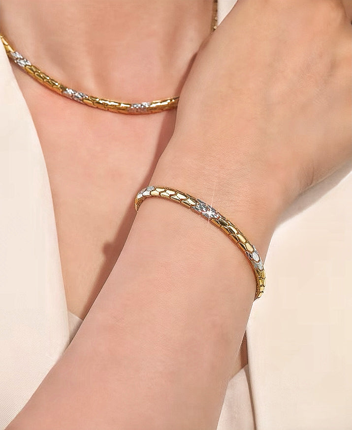 Snake Platinum Gold Bracelet Chain (Item No. GB0033)